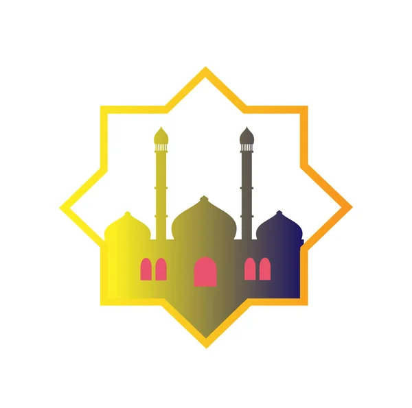 Abstract Mosque Vector Design Mosque Icon — Stock Vector