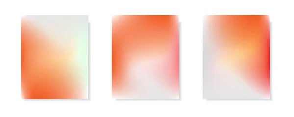 Μια Συλλογή Αφηρημένων Πορτοκαλί Χρώματος Λευκό Διάνυσμα Κάλυψη Υπόβαθρα Για — Διανυσματικό Αρχείο