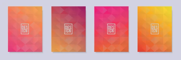 抽象オレンジのグラデーションベクトルのコレクションです 現代的な背景のテクスチャ ビジネスパンフレット カード ポスターやグラフィックデザインのために — ストックベクタ