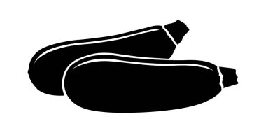 Beyaz bir sırtüstü kabağın vektör silueti