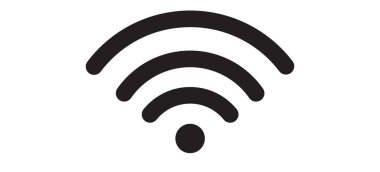 WIFI Simgesi. Vektör sinyal simgesi