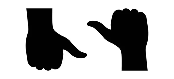 Znak Ikony Palce Nahoru Vektor — Stockový vektor