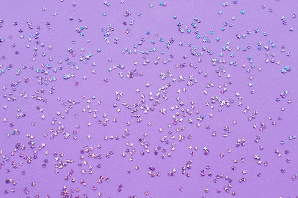 Violeta Muy Peri color 2022, fondo de textura borrosa de bajo contraste, brillo brillante con estrellas — Foto de Stock