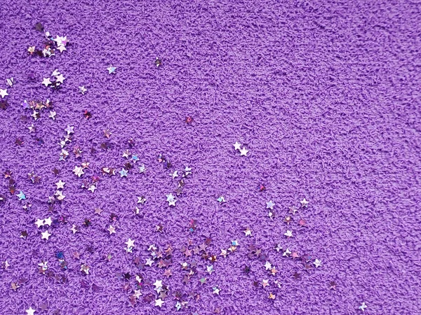 Violeta Muy Peri color 2022, fondo de textura borrosa de bajo contraste, brillo brillante con estrellas — Foto de Stock