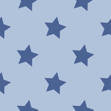 Mavi vektör yıldız izi. Giysiler ve baskılar için kusursuz yıldız izi