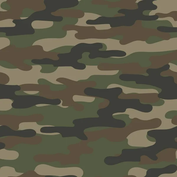 Moderner Grüner Militärischer Vektor Camouflage Print Nahtloses Muster Für Haarreif — Stockvektor