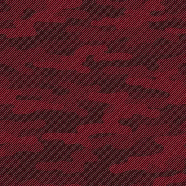 Impressão Moderna Vetor Militar Vermelho Camuflagem Padrão Sem Costura Para — Vetor de Stock