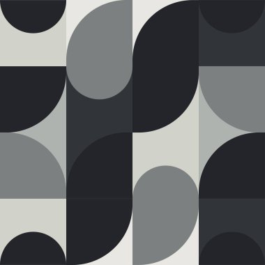  Basit şekil ve figürlü geometri minimalist sanat posteri. Web afişi, iş sunumu, kurumsal kimlik, kumaş baskısı, duvar kağıdı için İskandinav tarzı soyut vektör tasarımı şablonu
