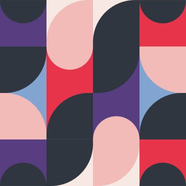  Basit şekil ve figürlü geometri minimalist sanat posteri. Web afişi, iş sunumu, kurumsal kimlik, kumaş baskısı, duvar kağıdı için İskandinav tarzı soyut vektör tasarımı şablonu