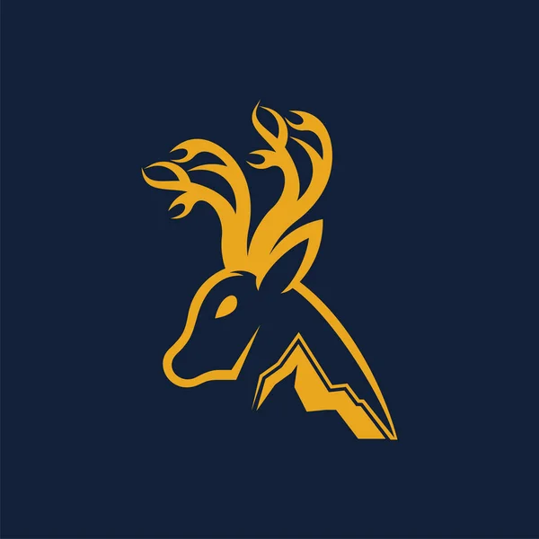 Projekt Logo Wektora Jelenia Górskiego — Wektor stockowy
