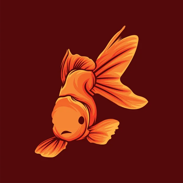 动物鱼吉祥物设计 — 图库矢量图片