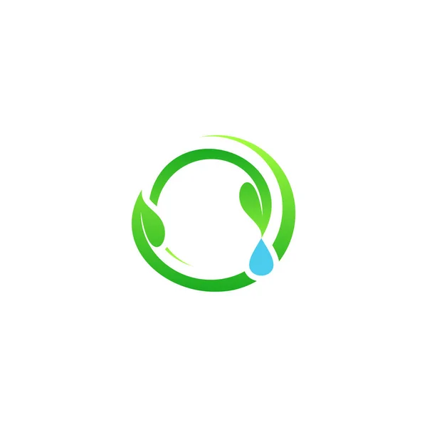 Дизайн Логотипу Leaf Drop Business — стоковий вектор