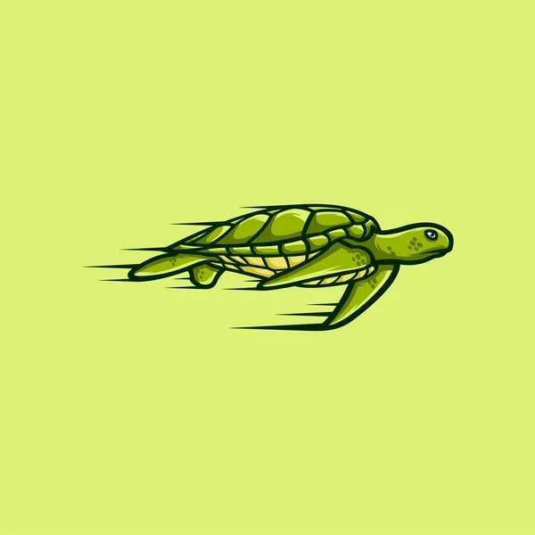 乌龟可爱吉祥物矢量设计 — 图库矢量图片
