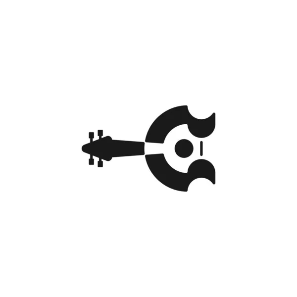 Letter Guitar Business Logo Design — Vetor de Stock