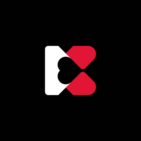 Letter Love Romance Logo Design — Image vectorielle