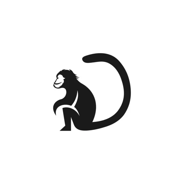 Monkey Animal Business Logo Design — Image vectorielle