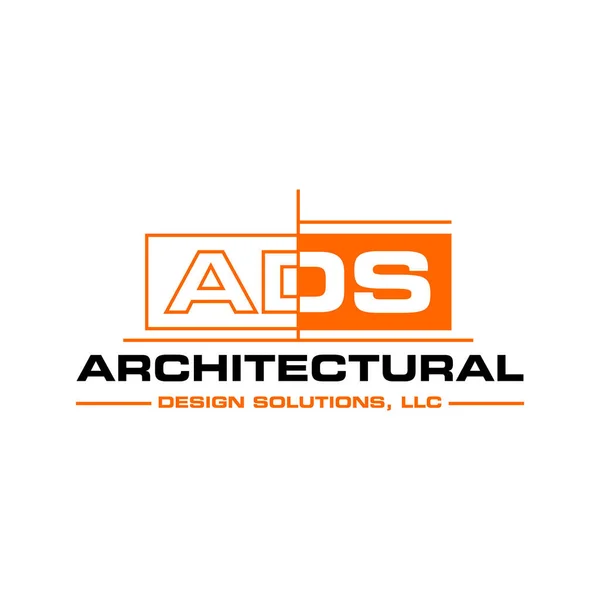 Huruf Ads Struktur Ide Desain Logo - Stok Vektor