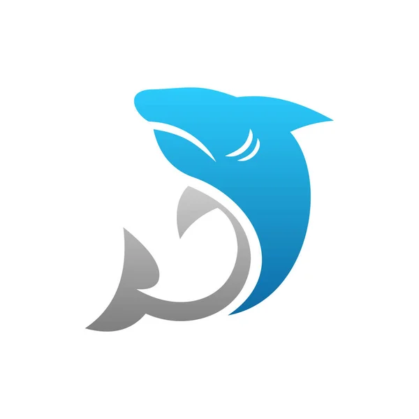 Дизайн Логотипа Акулы — стоковый вектор