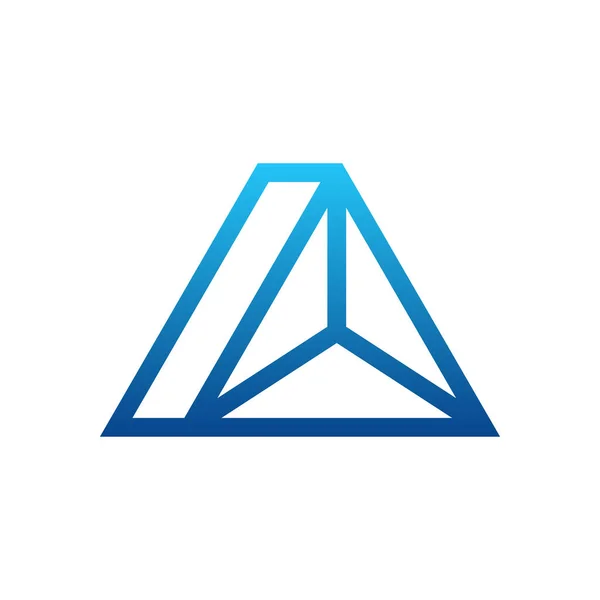Buchstabe Linie Einfaches Logo Design — Stockvektor