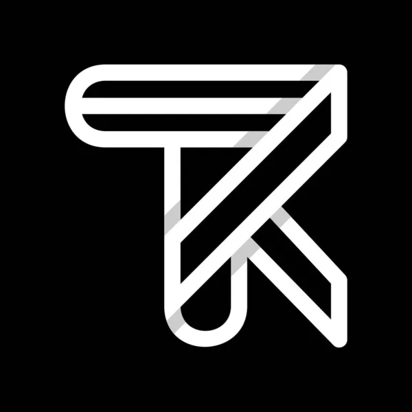 Lettera Minimalista Logo Design — Vettoriale Stock