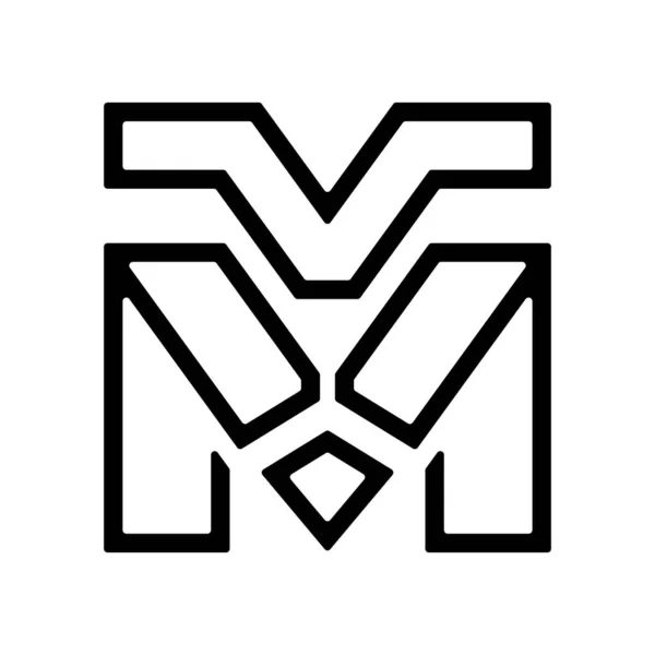 Brev Lions Kreativa Logotyp Design — Stock vektor