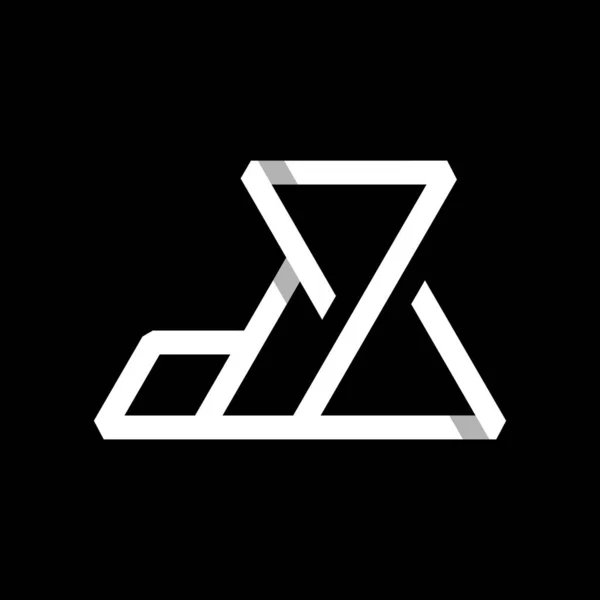 Літера Монограма Лінія Логотип Дизайн — стоковий вектор