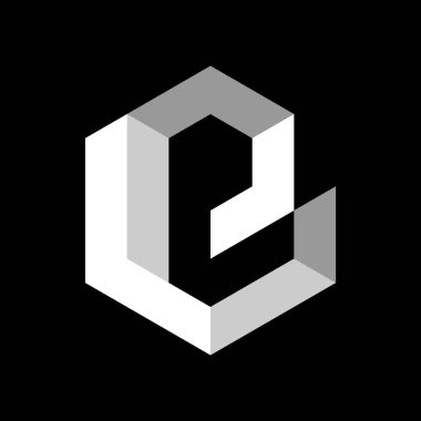 Harf GP Altıgen Logo Tasarımı