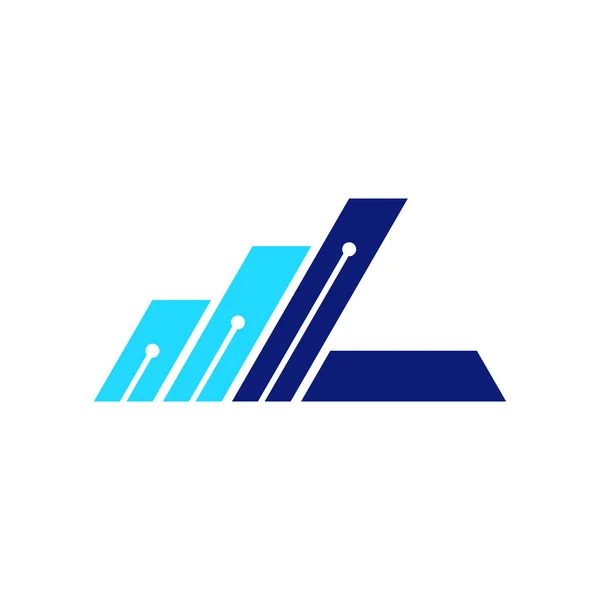 Brev Diagram Kreativ Logotyp Design — Stock vektor