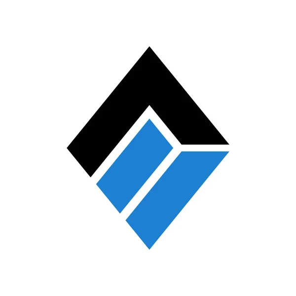 Harf Geometrik Logo Tasarımı — Stok Vektör