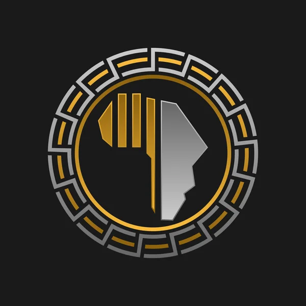 Africa Market Business Logo Design — Stock Vector