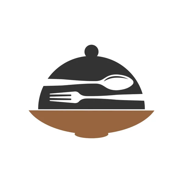 Дизайн Логотипа Предприятия Качеству Столовых Приборов — стоковый вектор