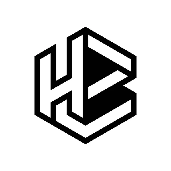 Letter Geometric Business Logo Design — 스톡 벡터