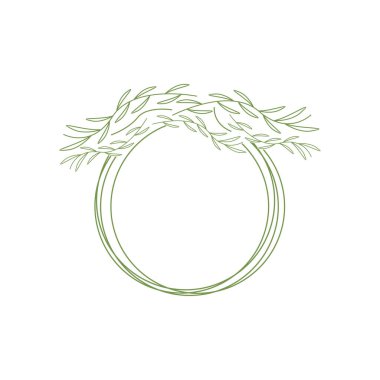 Yaprak Organik Hat İş Logosu Tasarımı