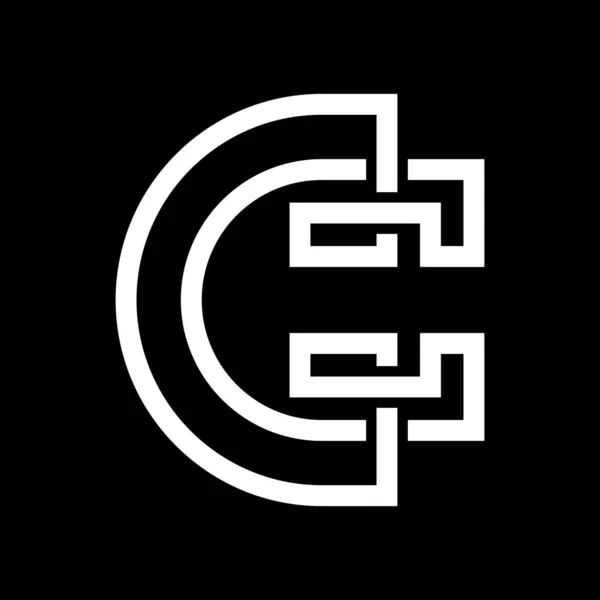 Lettera Linea Business Logo Design — Vettoriale Stock