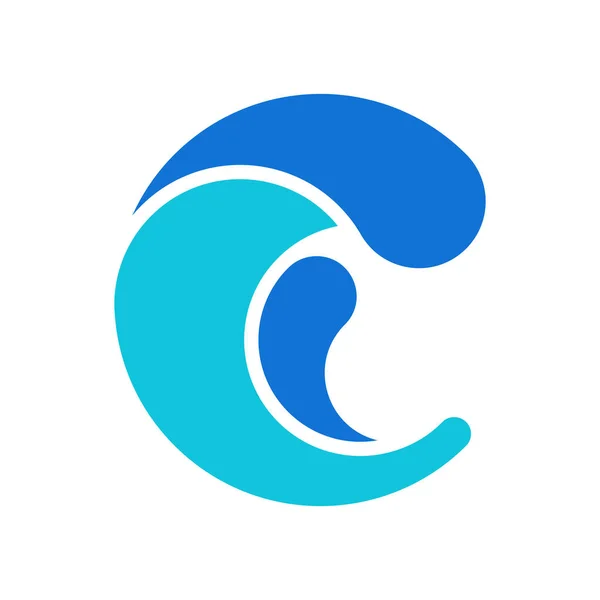 Pismo Wave Business Logo Design — Wektor stockowy