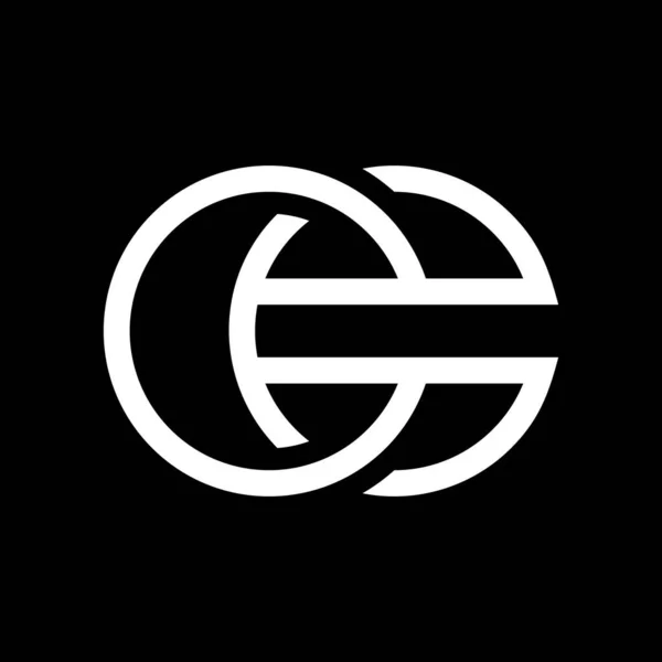 Lettera Logo Design Minimalista — Vettoriale Stock