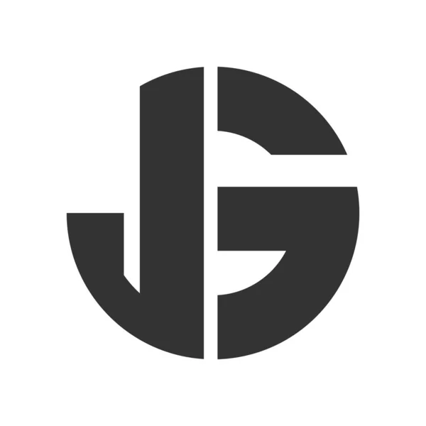 Harf Çember Logosu Tasarımı — Stok Vektör