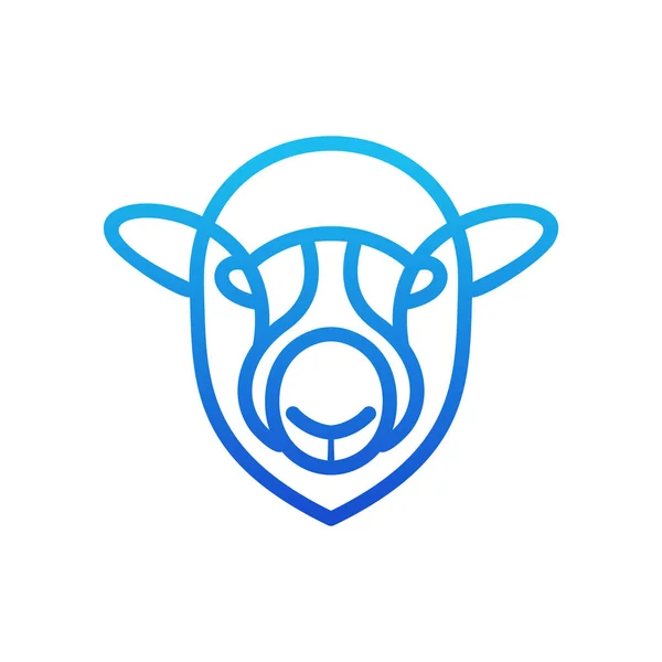 Animal Sheep Business Logo Design — Stockvektor