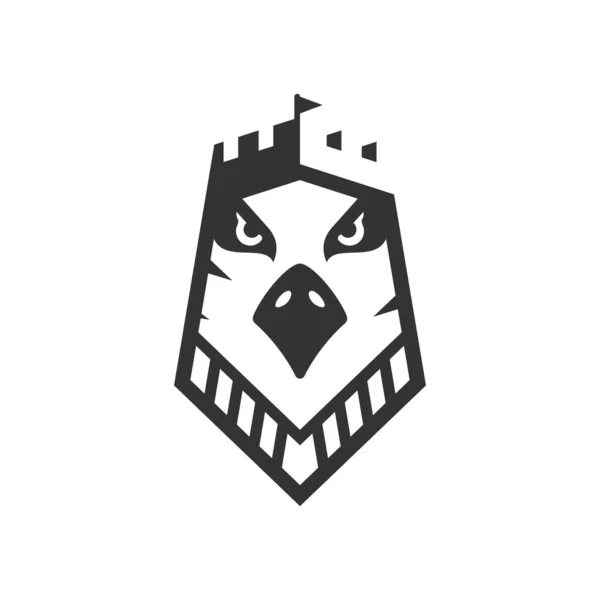 Projekt Logo Firmy Eagle Fort Business — Wektor stockowy