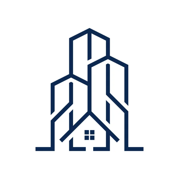 Home Edilizia Business Logo Design — Vettoriale Stock