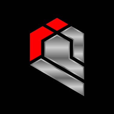 Harf IQ Altıgen İş Logosu Tasarımı