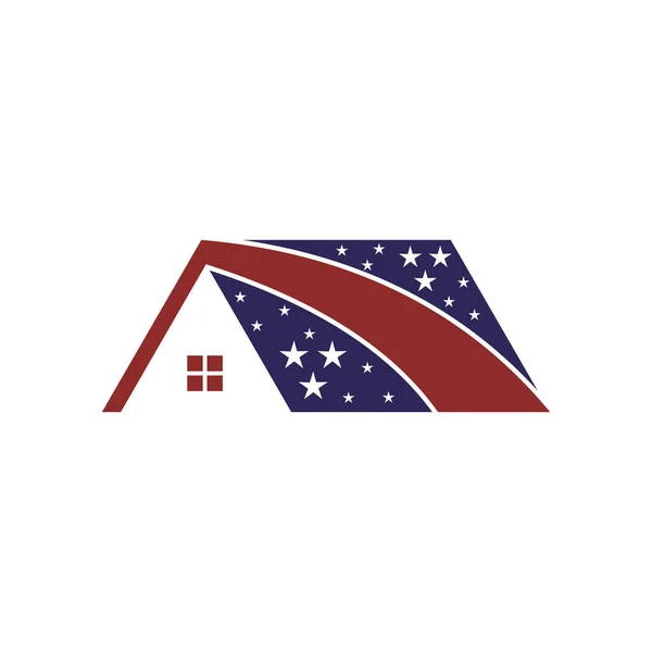 Home American Business Logo Design — Archivo Imágenes Vectoriales
