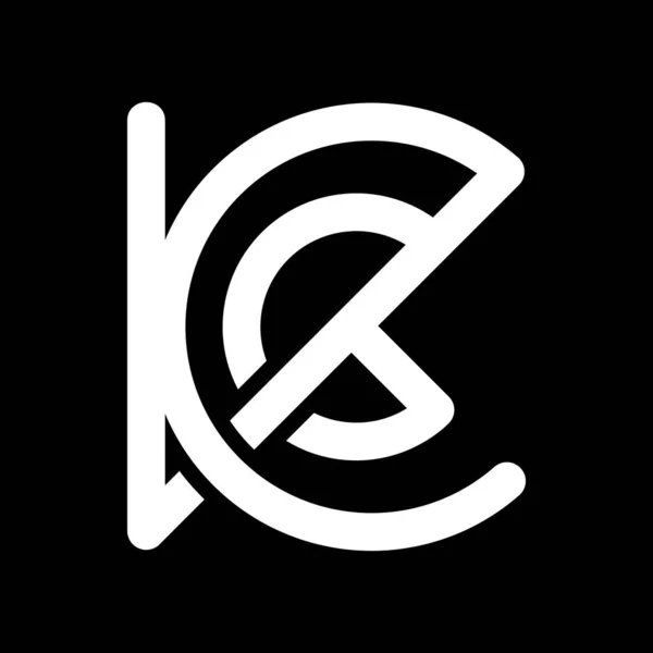 Lettre Line Design Minimaliste Logo — Image vectorielle
