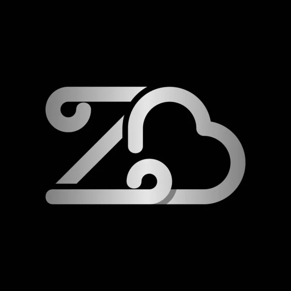 Letter Love Line Business Logo Design — Stock Vector