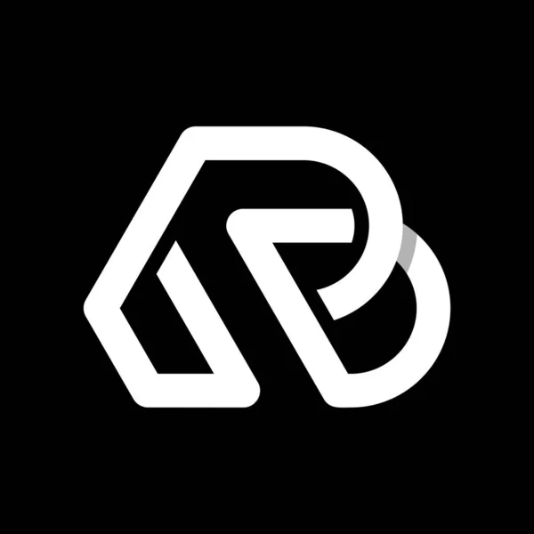 Litera Linia Geometryczne Logo Design — Wektor stockowy