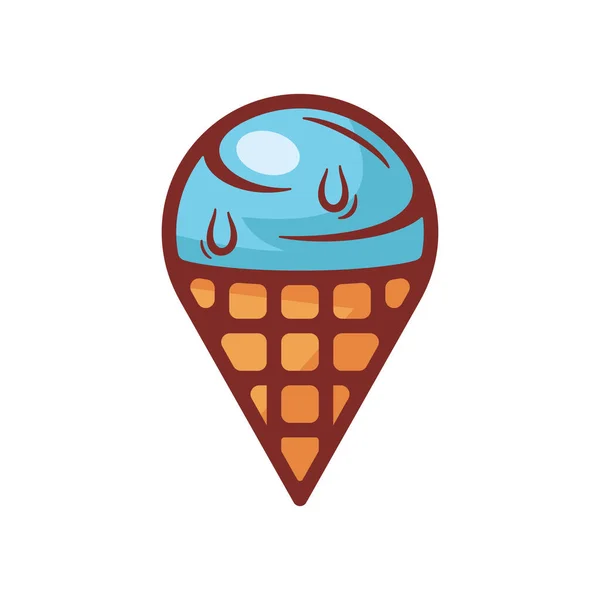 Ice Cream Creative Logo Design — Vettoriale Stock