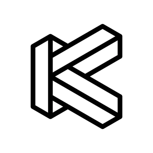 Letter Line Business Logo Design — Stock Vector