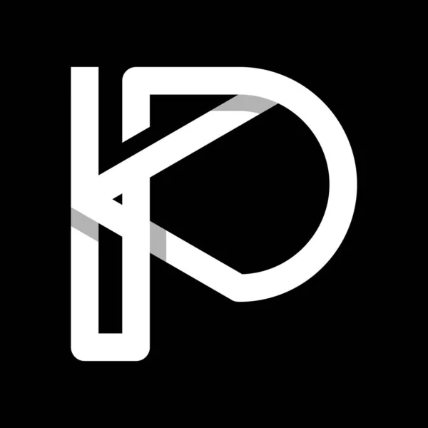 Літера Мінімалістичний Дизайн Логотипу — стоковий вектор