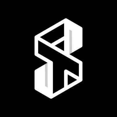 Letter ST Minimalist Logo Design