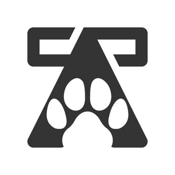 Lettre Paw Business Logo Design — Image vectorielle